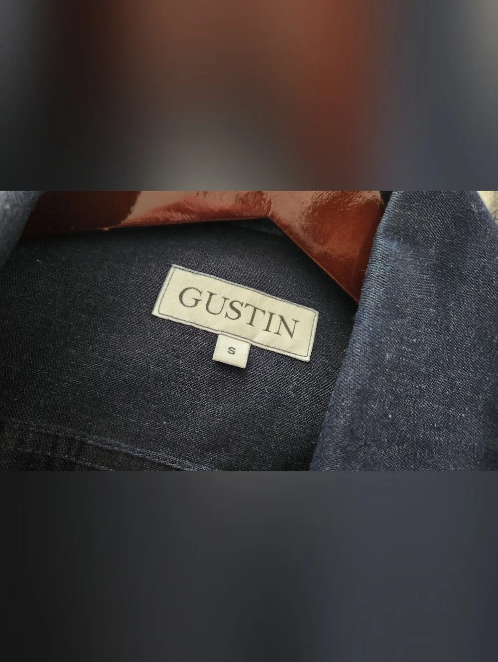 Gustin - Type 3 Selvedge Trucker Jacket, Cone Mills Blue/Black, Size Small